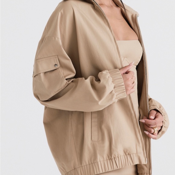 CAMI over sized taupe jacket (HOUSE OF CB) Dress available too - Picture 4 of 5